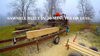 Sawmill Build In 20 Minutes Or Less [upl. by Nereids]