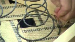 Upholstery Springs How to fasten Coil Springs [upl. by Arah813]