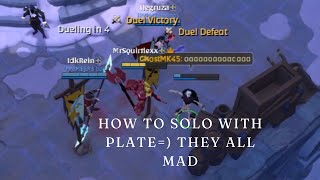 HOW TO USE PLATE ARMOR IN SOLO PVP [upl. by Kcired]