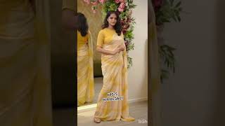 simple saree wearing style 9791873401 saree [upl. by Anilas]