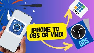 Connect iPhone to vMix amp OBS as a camera source [upl. by Cory285]