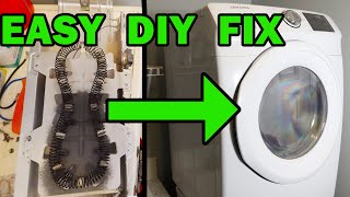 Dryer Not Heating Up  Fixed  Samsung Dryer Element Replacement [upl. by Olinad]