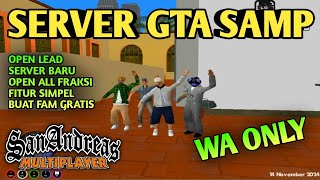 SERVER SAMP WA ONLY FITUR MODERN DAN KECE  REVIEW GTA SAMP [upl. by Tracey]