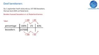 Procenten 3 deel berekenen  wiskunde TV [upl. by Atteirneh171]