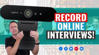 How to Shoot an Interview ONLINE Remote Interview Tutorial [upl. by Hak]