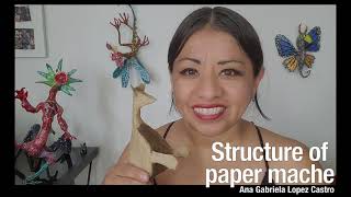 7 minutes tutorial Build the alebrijes structure with paper mache [upl. by Ayo]