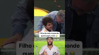 Filho do Craque Neto responde se o Neymar jogou mais que o seu pai futebol copa neymar brasil [upl. by Imhskal]