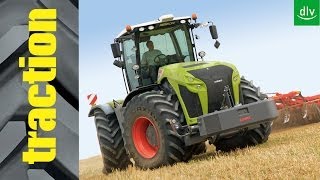 Der neue Claas Xerion 4000 im tractionFahrbericht [upl. by Soiritos338]