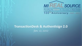 TransactionDesk amp Authentisign 20 01 12 22 [upl. by Enaxor]