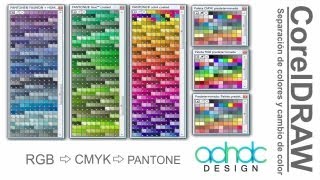 CorelDRAW Separación de colores CMYKRGB a PANTONE y viceversa ADNDC adanjp [upl. by Lenoel]