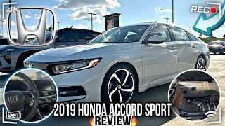 2019 HONDA ACCORD 20T SPORT WALKTHROUGH STARTUP amp REVIEW [upl. by Haleemaj718]