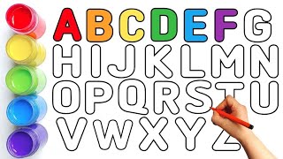 ABC phonics song  ABC alphabet drawing writing painting for preschoolers  Kids rhymes stories [upl. by Di]