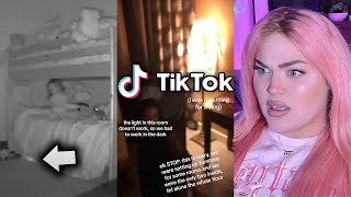 WAIT DONT WATCH SCARY TIKTOKS ALONE Watch them With ME Scream Stream LIVE [upl. by Elia]