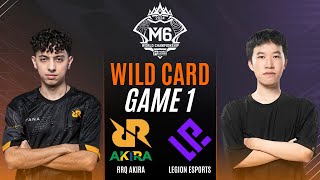 RRQ AKIRA vs LEGION ESPORTS GAME 1  M6 WILD CARD STAGE RRQA vs LGE [upl. by Mosier]