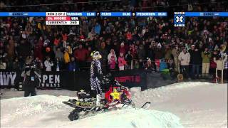 Winter X Games 15  Caleb Moore Silver Medal Snowmobile Best Trick [upl. by Fang41]