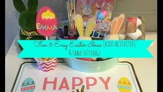 Fun and Easy Easter Ideas Kids Activities amp table name tags [upl. by Atineg20]