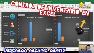 CONTROL DE INVENTARIO EN EXCEL📊👷  PARA DESCARGAR [upl. by Madelene]