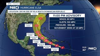 Hurricane Elsa update [upl. by Eentihw586]