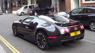 LOUD Bugatti Veyron  Startup Rev amp Driving [upl. by Yecnahc]