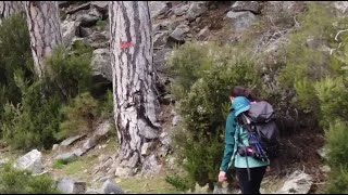 Restonica  sur lunique chemin daccès au hameau des Grutelle [upl. by Sesylu184]