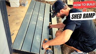 How to Build a Simple SHED RAMP StepbyStep [upl. by Ivory]