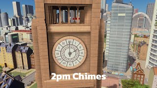 big ben chimes 2pm REMASTERED [upl. by Baily]