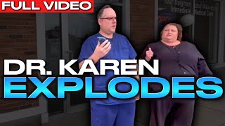 DR KAREN LOSES THEIR MINDS Over Sidewalk Auditor GET MAD AT COP for not Arresting Them [upl. by Secor815]