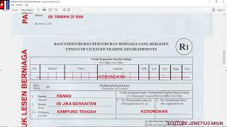 CARA ISI BORANG PERMOHONAN LESEN TRADING SABAH [upl. by Lakin]