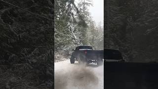 Snow Drifting a Lifted Truck snow drifting cummins [upl. by Ashley133]