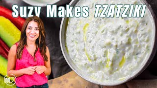 Authentic Tzatziki Sauce Recipe  The Mediterranean Dish [upl. by Htur]