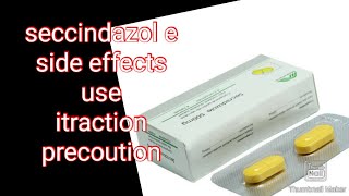 TabSecnidazole1000mg  Best Antibacterial Tablet  UseSideEffectDose Precaution [upl. by Eittod]