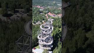 SKY WALK 🇵🇱 Świeradów Zdrój  Dolny Śląsk shorts skywalk dolnyśląsk [upl. by Assirram]