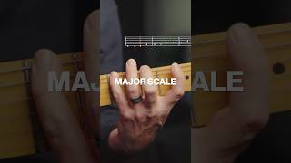 Major Scale on Guitar  3 Notes Per String Pattern [upl. by Asirac255]