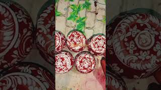 CLAY POT PAINTING ।। MATIR Hari painting।। claypotpainting kolkaart matirhari handpainting art [upl. by Katya284]