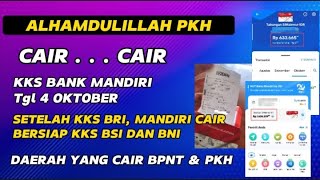 PKH CAIR CAIR TGL 4 OKTOBER 2024 SUDAH CAIR DI KKS BRI DAN MANDIRI INI DAFTAR DAERAH PKH BPNT CAIR [upl. by Neral]