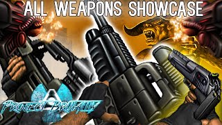 PROJECT BRUTALITY 30  All Weapons Showcase  Upgrades [upl. by Hymie]