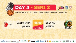 YBA TOURNAMENT SUMMER 2024 WARRIORS JAKARTA VS ARAS GADING MUDA JAKARTA U15 PA [upl. by Nylra]