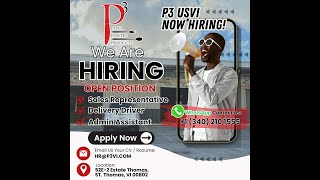 P3 USVI HIRING VIDmp4 [upl. by Ahsinid]