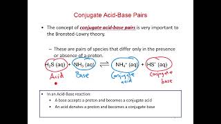 Bronsted Lowry acids and bases [upl. by Janna528]