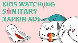 Kids Watching Sanitary Napkin ADS [upl. by Ardni]