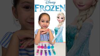 FROZEN  LET IT GO ELSA MAKEUP for Kids shorts frozen Unboxing [upl. by Revlis770]