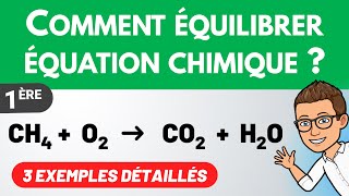 Équilibrer ajuster une équation chimique ✅ 1ère spé  Physique Chimie [upl. by Hiller]