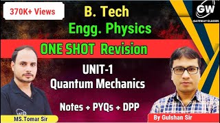 Engg Physics I Unit1 I Quantum Mechanics I Part1 I by Gulshan Sir I Gateway Classes I AKTU [upl. by Leisam]