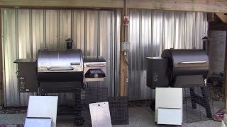 Camp Chef vs Traeger pellet grill review July 2017 HD [upl. by Aldarcy]