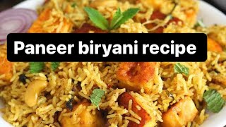 Paneer biryani recipe restaurant style paneer biryaniपनीर बिरयानी viral food support cookin [upl. by Yrebmik937]