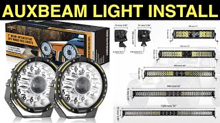 How to Install Auxbeam Lights Mounting and Wiring [upl. by Eseret]