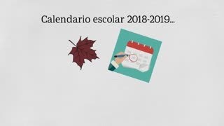 calendario escolar 2018 2019 [upl. by Meir399]