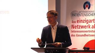 Rede Prof Lauterbach zum Welttag der Patientensicherheit 2023 [upl. by Aimil]