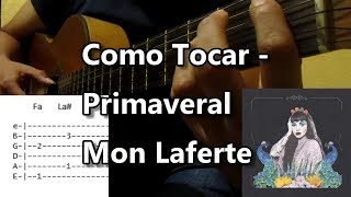 Como Tocar  Primaveral  Mon Laferte Tutorial Guitarra [upl. by Daub]