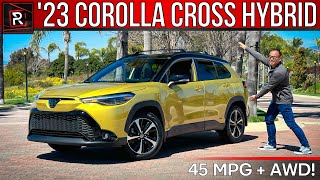 The 2023 Toyota Corolla Cross Hybrid Is An Electrified AWD Shrunken RAV4 [upl. by Lyj483]